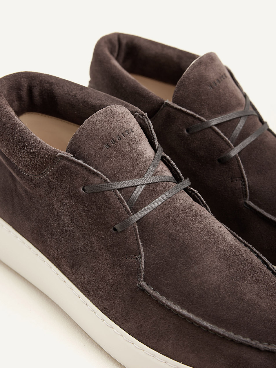 Jiro Gio Dark Grey Desert Boots for Men